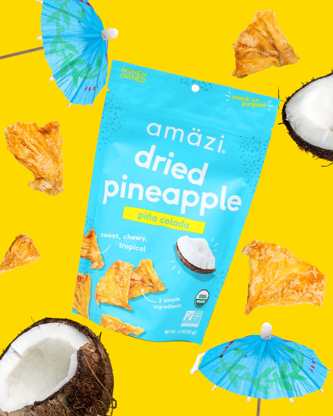 Pina Colada Dried Pineapple by Amazi